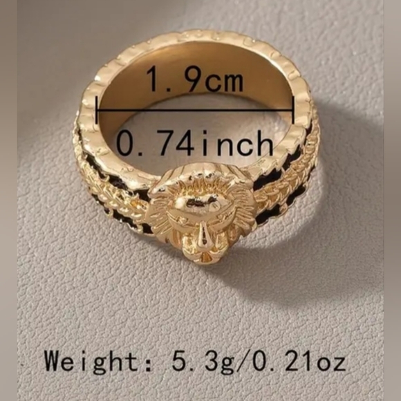 LION HEAD RING - Picture 5 of 6